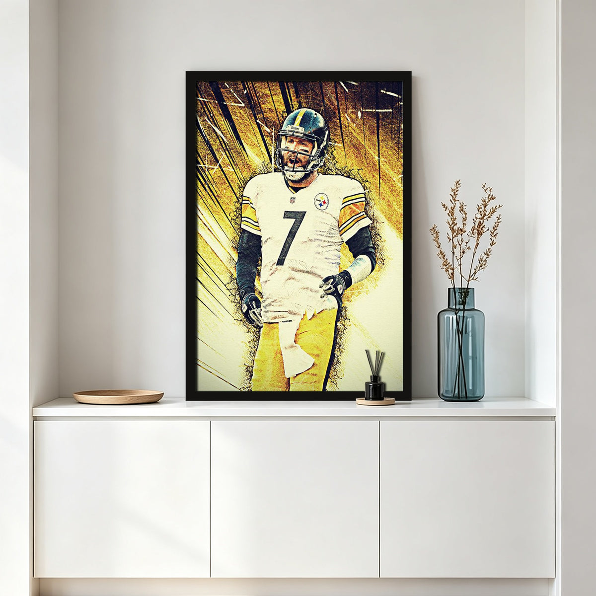 Ben Roethlisberger Celebrity Sports Art Poster School Dining Room Decoration 5 Canvas Wall Art Poster Decor Gift