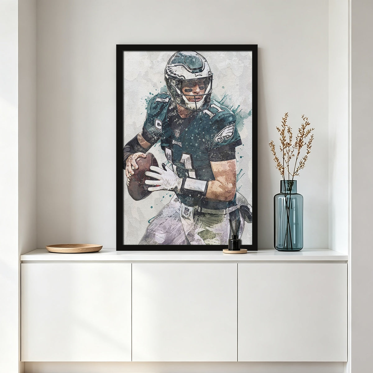 Carson Wentz Celebrity Sports Art Poster School Dining Room Decoration 8 Canvas Wall Art Poster Decor Gift
