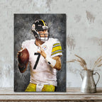 Ben Roethlisberger Celebrity Sports Art Poster School Dining Room Decoration 7 Canvas Wall Art Poster Decor Gift