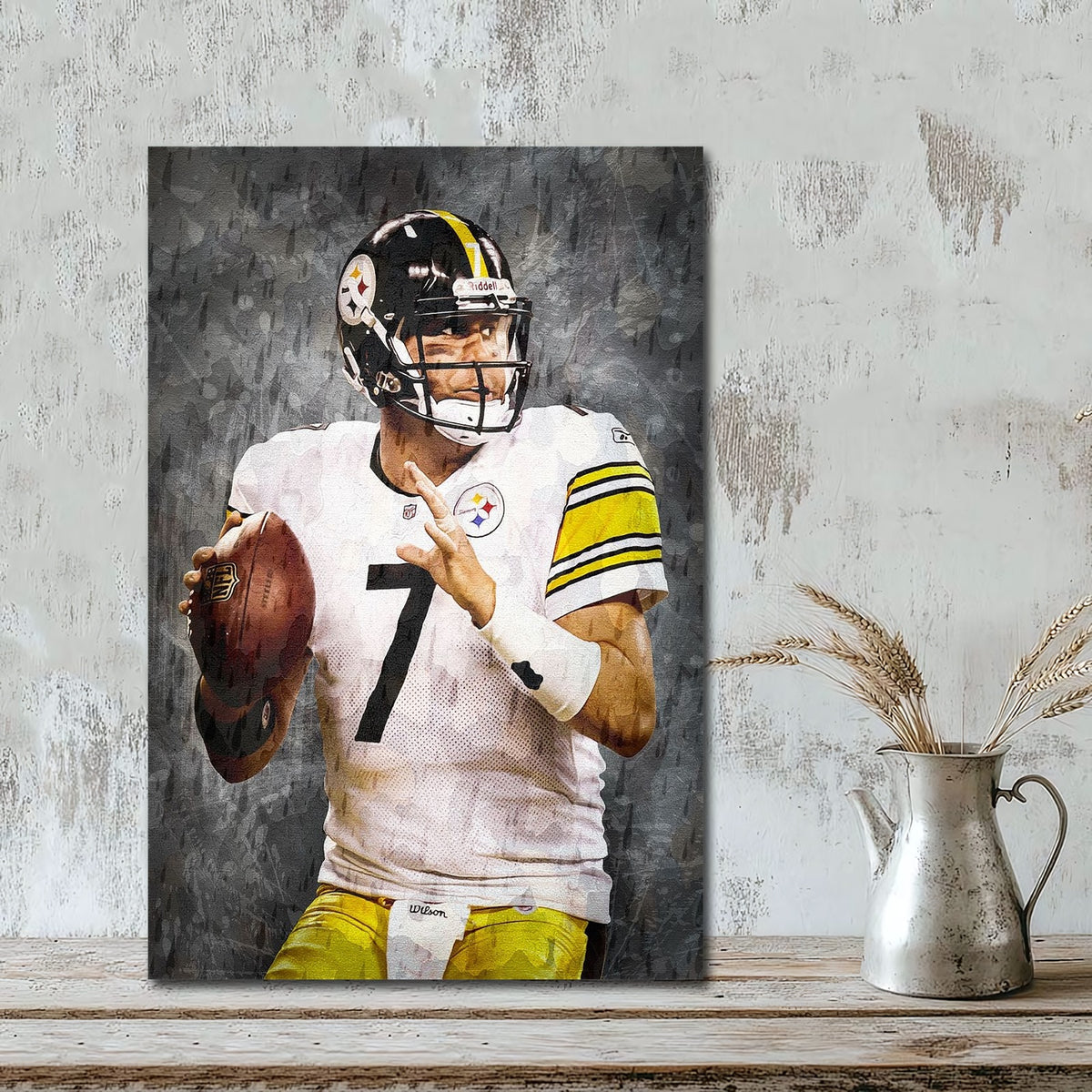 Ben Roethlisberger Celebrity Sports Art Poster School Dining Room Decoration 7 Canvas Wall Art Poster Decor Gift