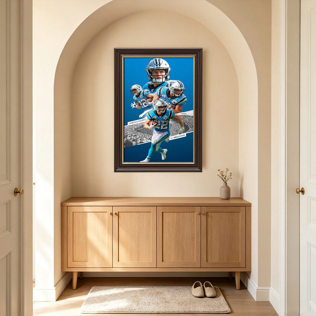 Christian McCaffrey Celebrity Sports Art Poster School Dining Room Decoration 0 Canvas Wall Art Poster Decor Gift
