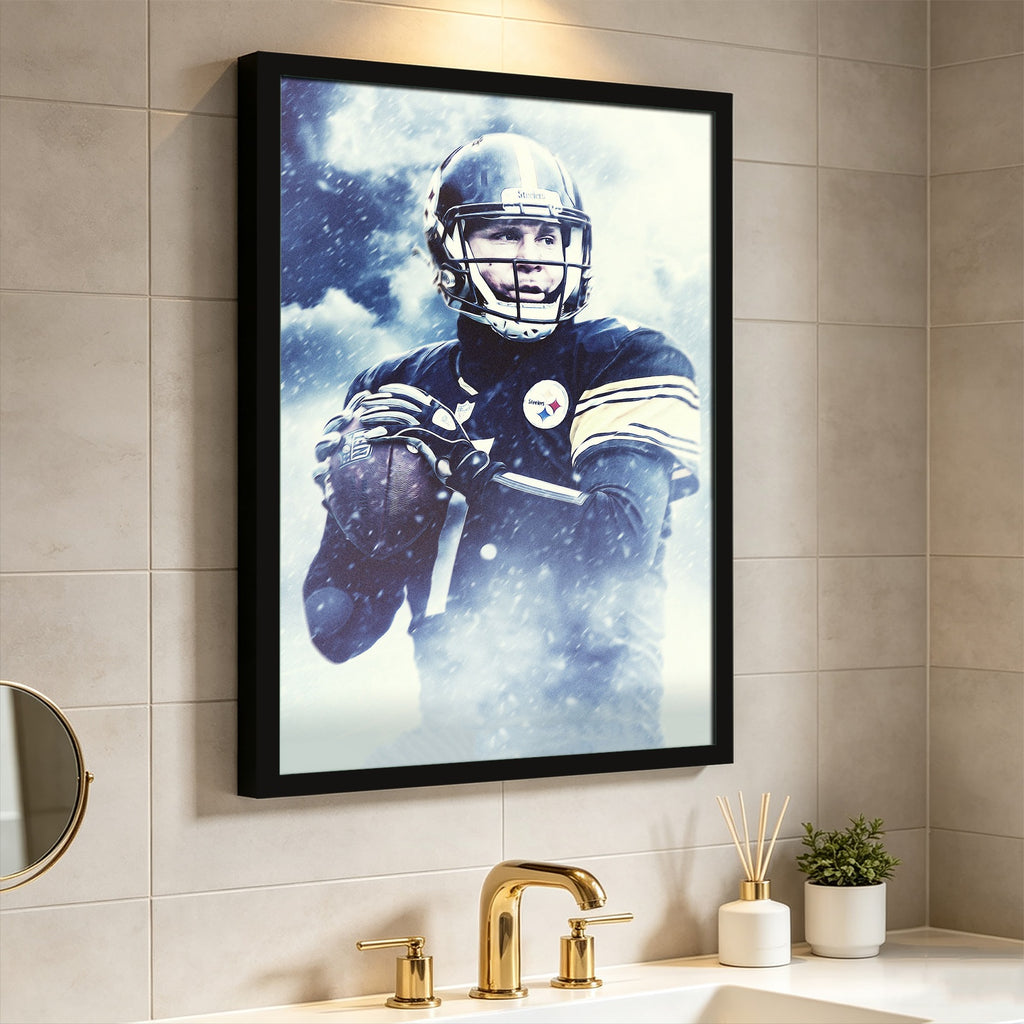 Ben Roethlisberger Art Sports Decorative Poster School Dormitory 1 Canvas Wall Art Poster Decor Gift