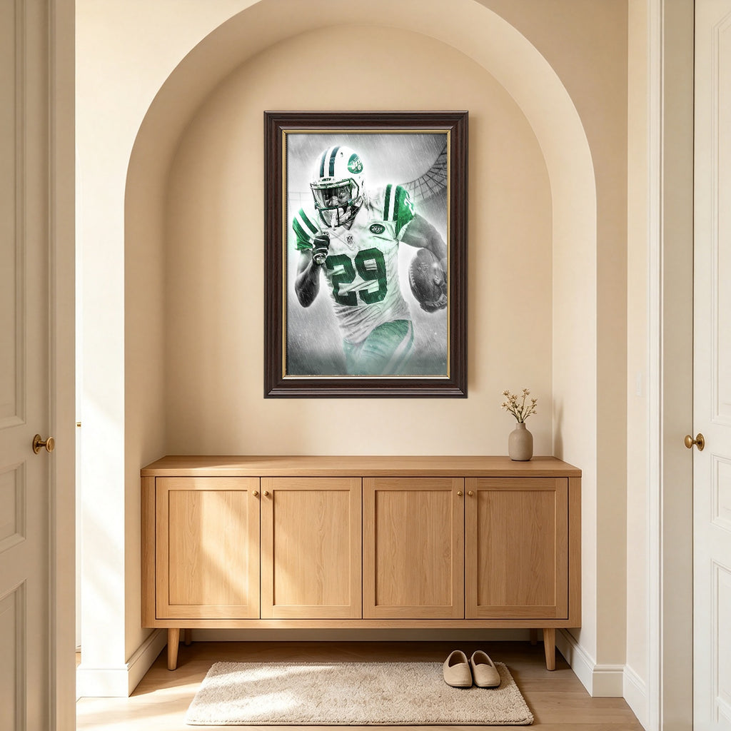 Bilal Powell Art Sports Decorative Poster School Dormitory 0 Canvas Wall Art Poster Decor Gift