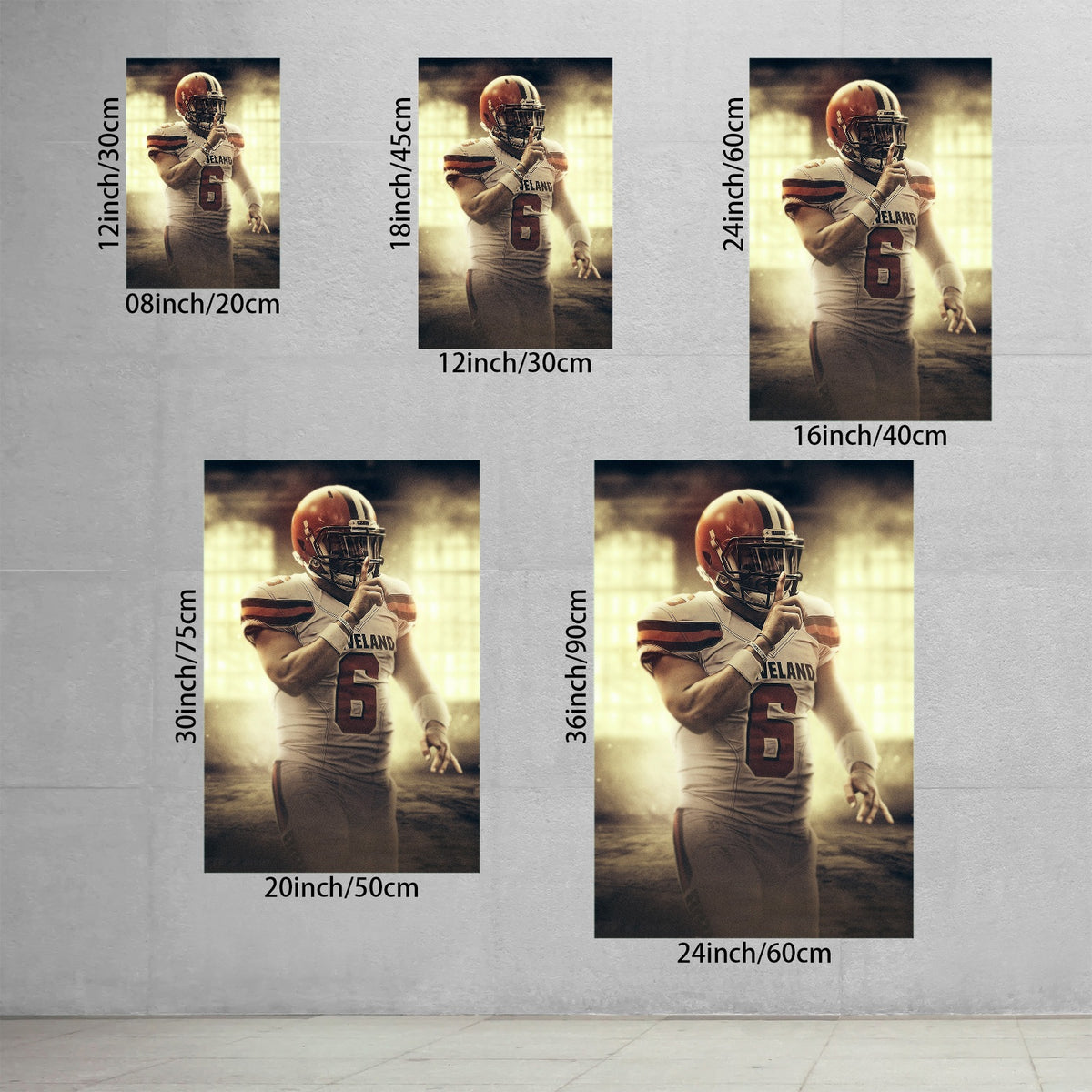 Baker Mayfield Art Sports Decorative Poster School Dormitory 2 Canvas Wall Art Poster Decor Gift