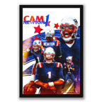 Cam Newton Sports Celebrity Art Deco Poster 1 Canvas Wall Art Poster Decor Gift