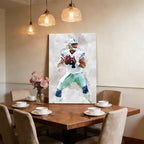 Dak Prescott Celebrity Sports Art Poster School Dining Room Decoration 4 Canvas Wall Art Poster Decor Gift