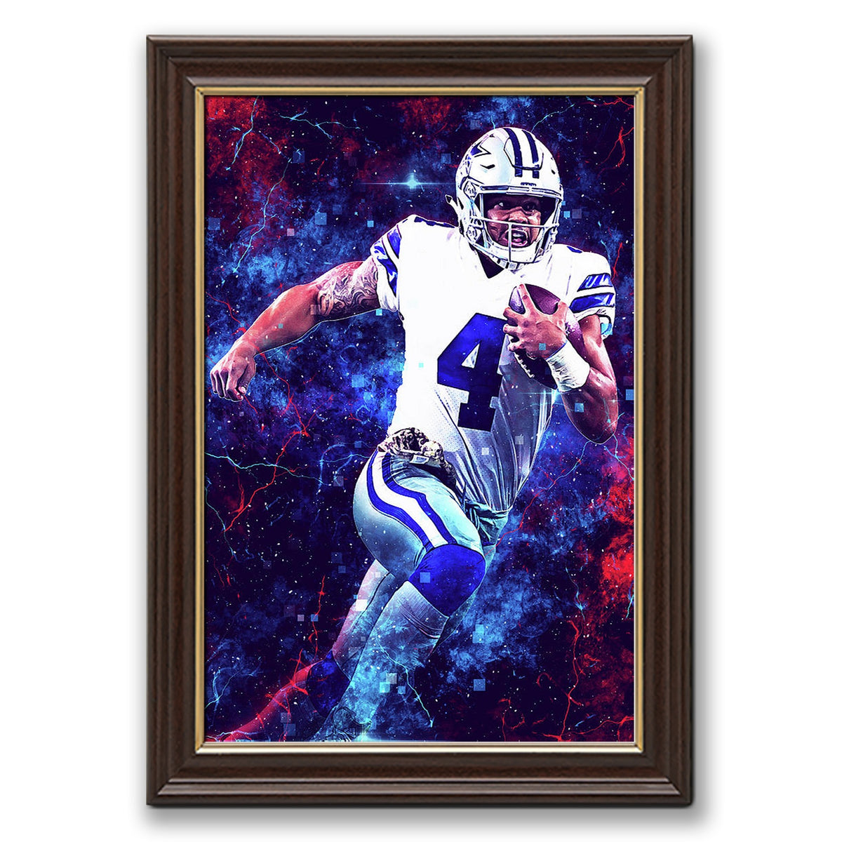 Dak Prescott Sports Celebrity Art Deco Poster 1 Canvas Wall Art Poster Decor Gift