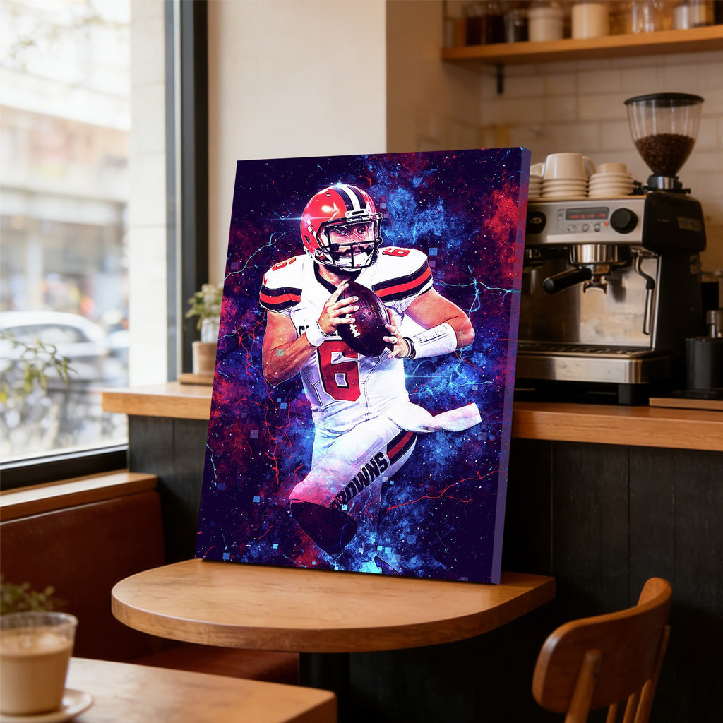 Baker Mayfield Sports Celebrity Art Deco Poster 1 Canvas Wall Art Poster Decor Gift