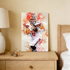 Baker Mayfield Sports Celebrity Art Deco Poster 5 Canvas Wall Art Poster Decor Gift
