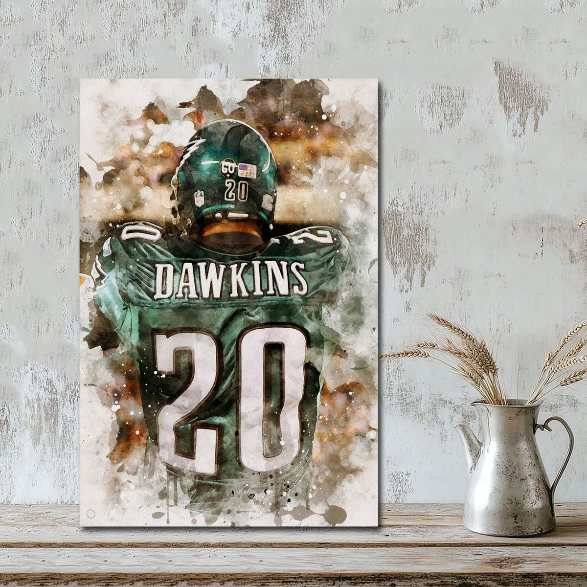 Brian Dawkins Art Poster 0 Canvas Wall Art Poster Decor Gift