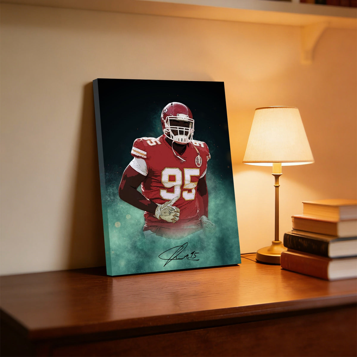 Chris Jones Celebrity Sports Art Poster School Dining Room Decoration 4 Canvas Wall Art Poster Decor Gift