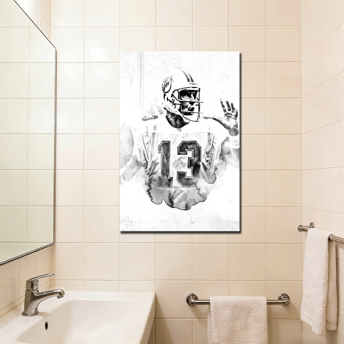Dan Marino Art Sports Decorative Poster School Dormitory 2 Canvas Wall Art Poster Decor Gift