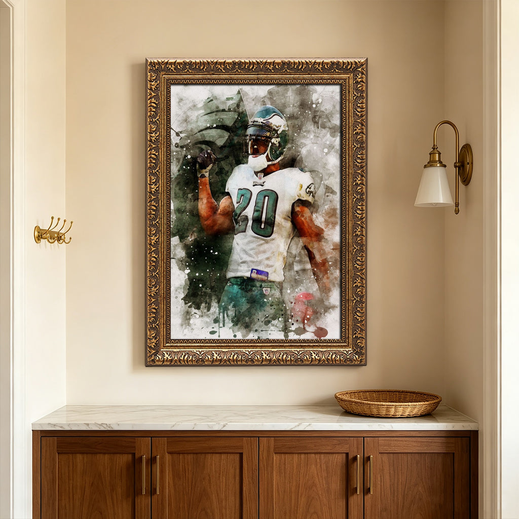 Brian Dawkins Art Poster 4 Canvas Wall Art Poster Decor Gift