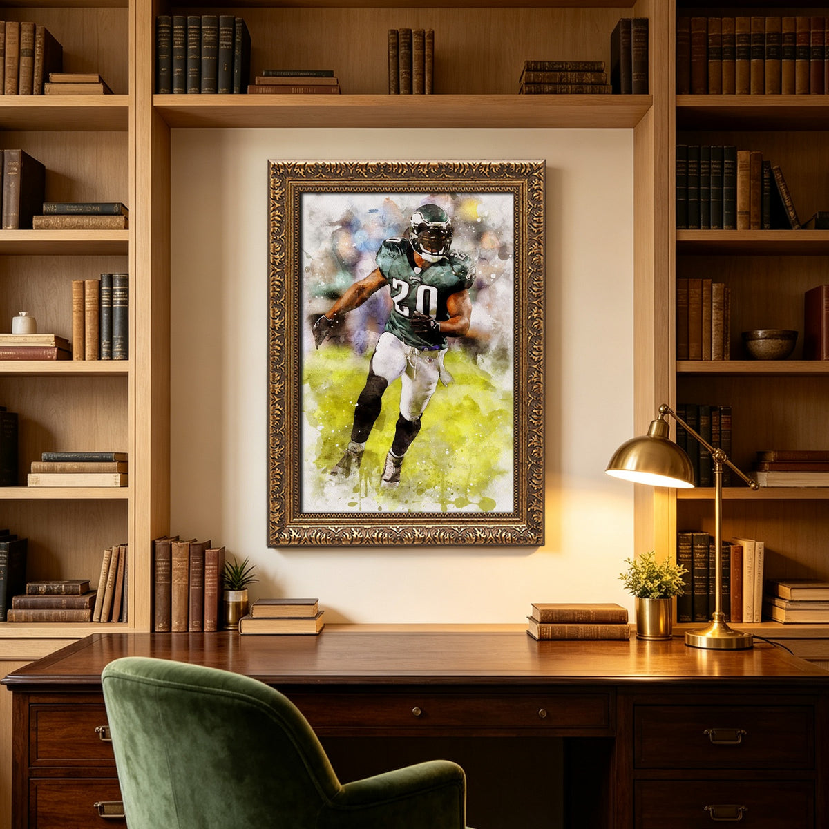 Brian Dawkins Art Poster 2 Canvas Wall Art Poster Decor Gift