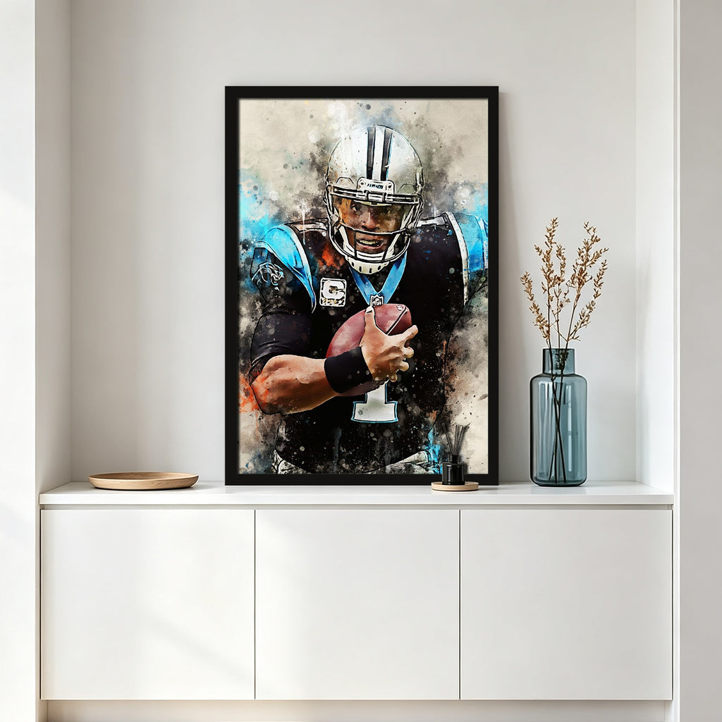 Cam Newton Celebrity Sports Art Poster School Dining Room Decoration 0 Canvas Wall Art Poster Decor Gift