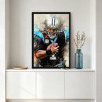 Cam Newton Celebrity Sports Art Poster School Dining Room Decoration 0 Canvas Wall Art Poster Decor Gift