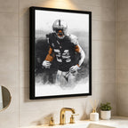 Charles Woodson Art Sports Decorative Poster School Dormitory 2 Canvas Wall Art Poster Decor Gift
