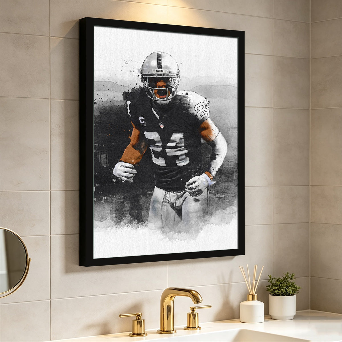 Charles Woodson Art Sports Decorative Poster School Dormitory 2 Canvas Wall Art Poster Decor Gift