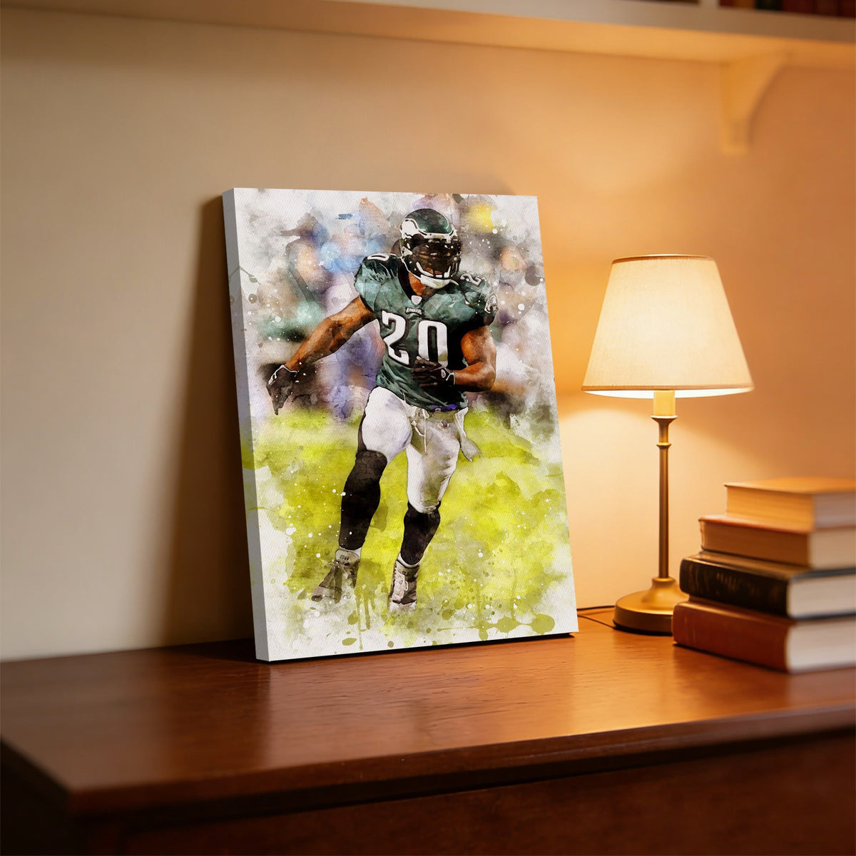 Brian Dawkins Art Poster 2 Canvas Wall Art Poster Decor Gift