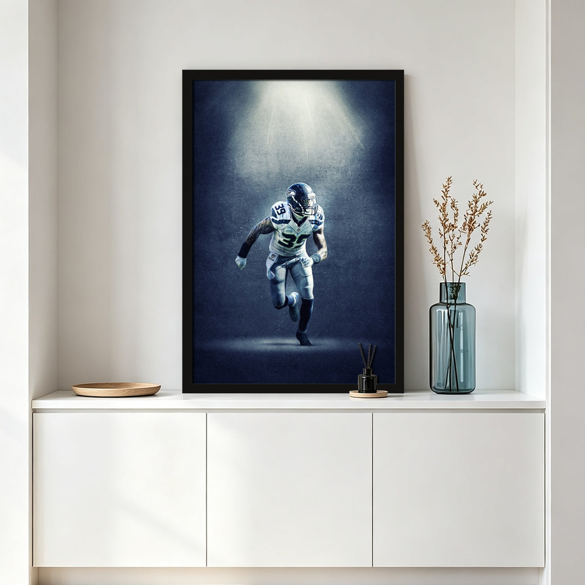 Brandon Browner Art Sports Decorative Poster School Dormitory 8 Canvas Wall Art Poster Decor Gift