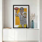 Ben Roethlisberger Sports Celebrity Art Deco Poster 1 Canvas Wall Art Poster Decor Gift
