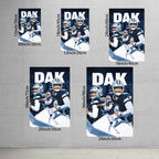 Dak Prescott Sports Celebrity Art Deco Poster 6 Canvas Wall Art Poster Decor Gift