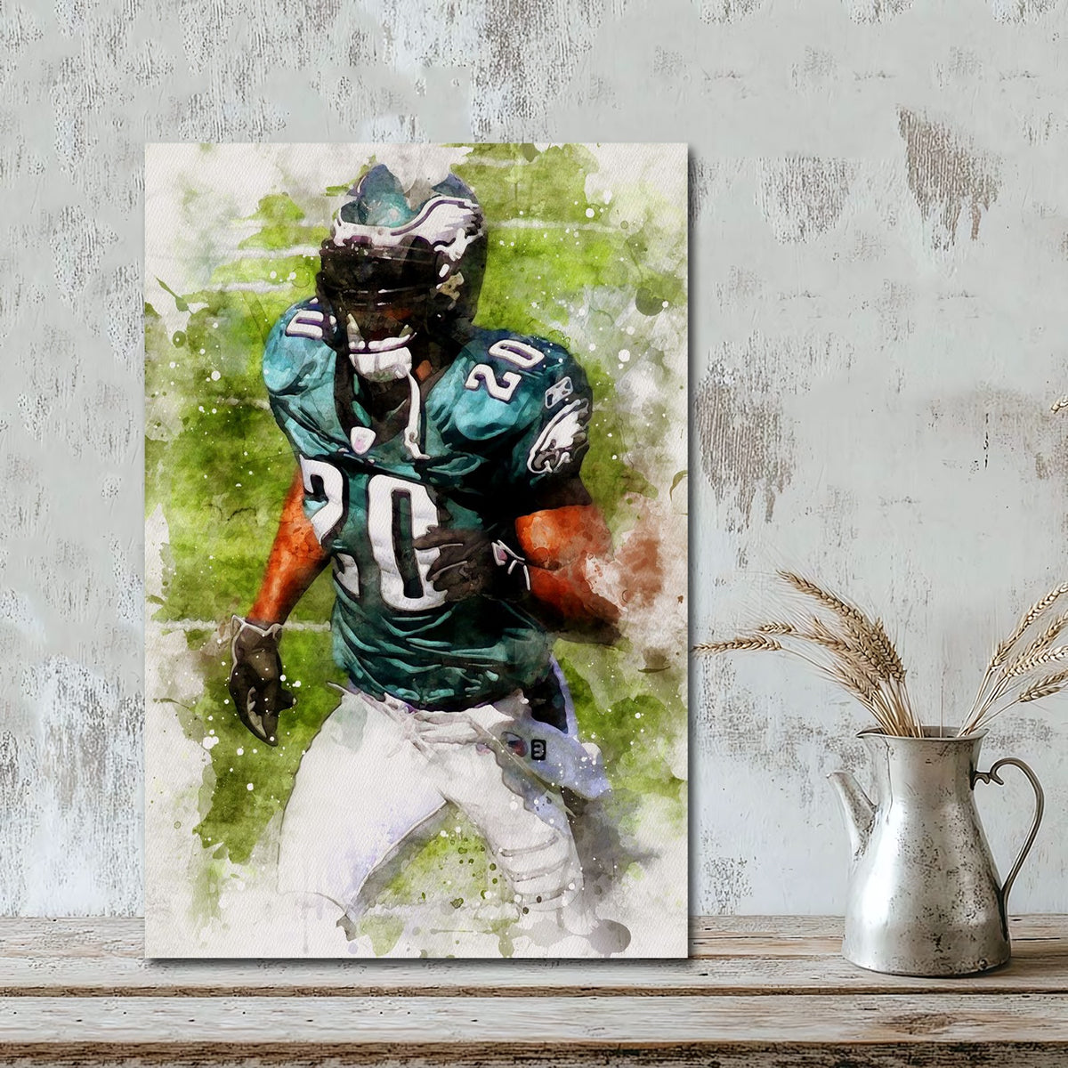 Brian Dawkins Art Poster 1 Canvas Wall Art Poster Decor Gift