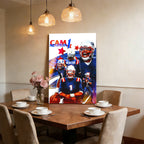 Cam Newton Sports Celebrity Art Deco Poster 1 Canvas Wall Art Poster Decor Gift