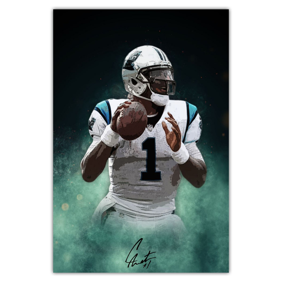 Cam Newton Celebrity Sports Art Poster School Dining Room Decoration 4 Canvas Wall Art Poster Decor Gift