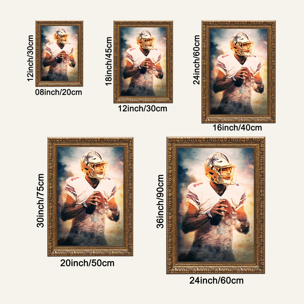 Dak Prescott Celebrity Sports Art Poster School Dining Room Decoration 8 Canvas Wall Art Poster Decor Gift