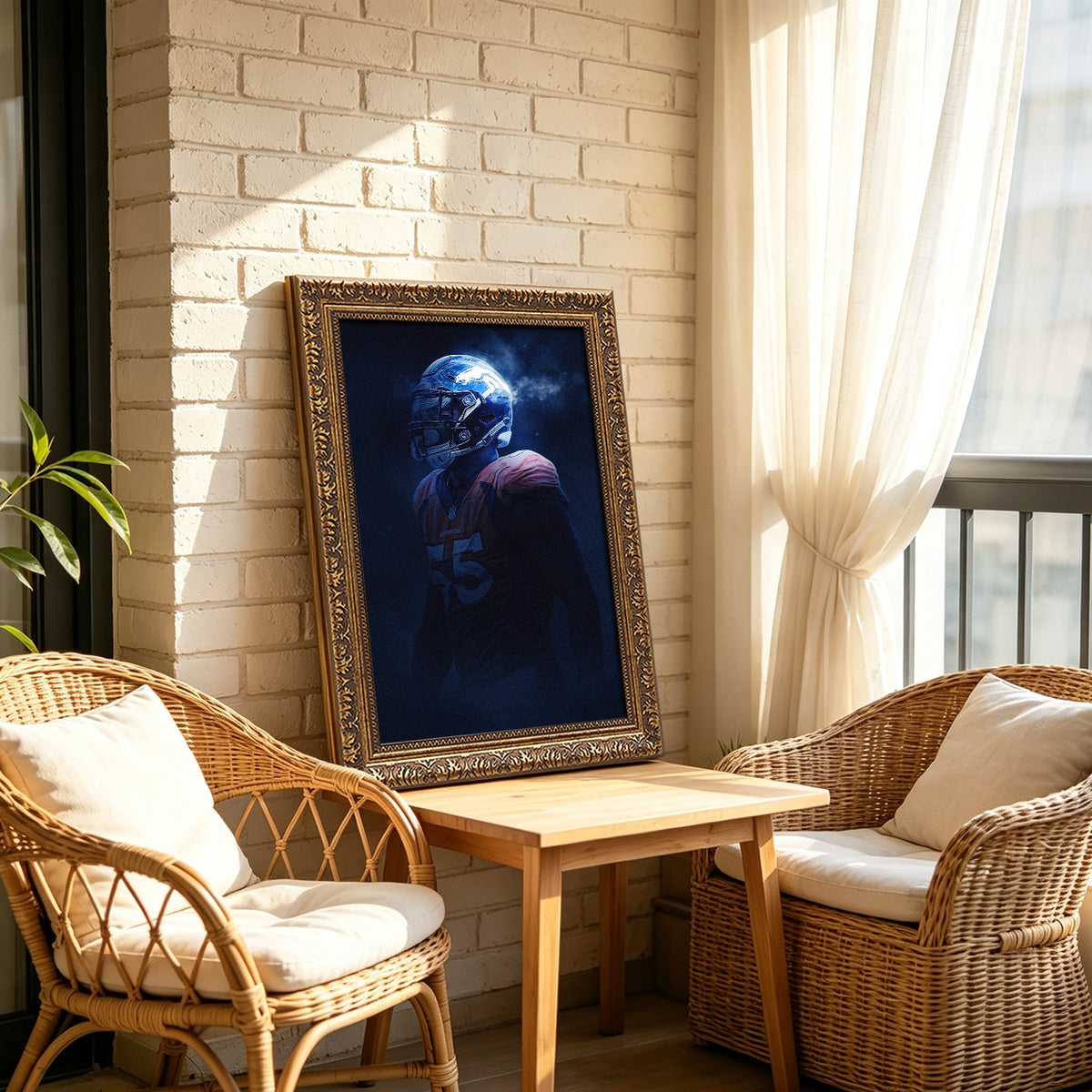 Bradley Chubb Art Sports Decorative Poster School Dormitory 8 Canvas Wall Art Poster Decor Gift