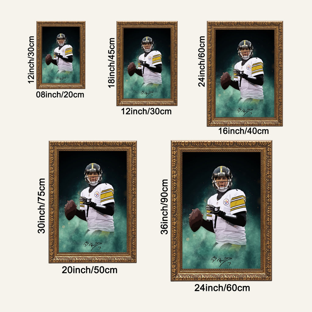 Ben Roethlisberger Celebrity Sports Art Poster School Dining Room Decoration 9 Canvas Wall Art Poster Decor Gift