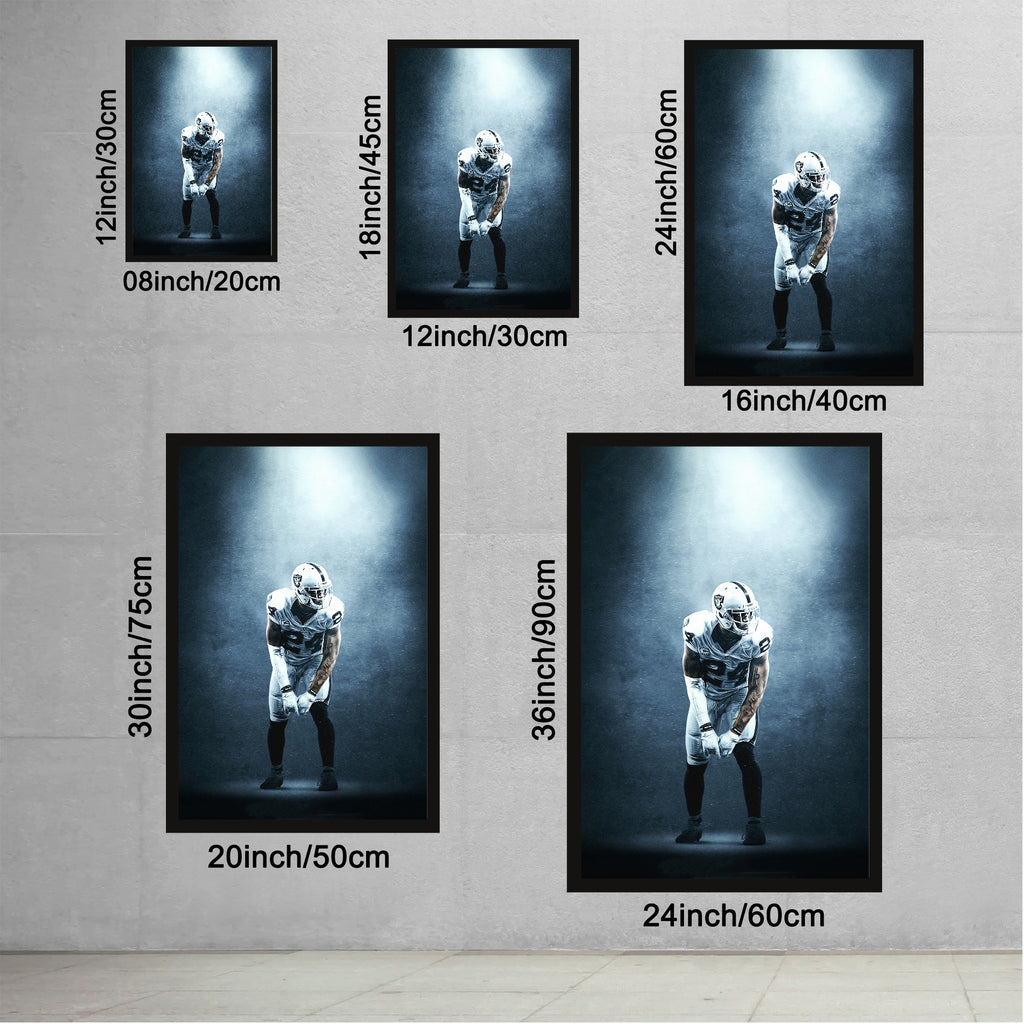 Charles Woodson Art Sports Decorative Poster School Dormitory 7 Canvas Wall Art Poster Decor Gift