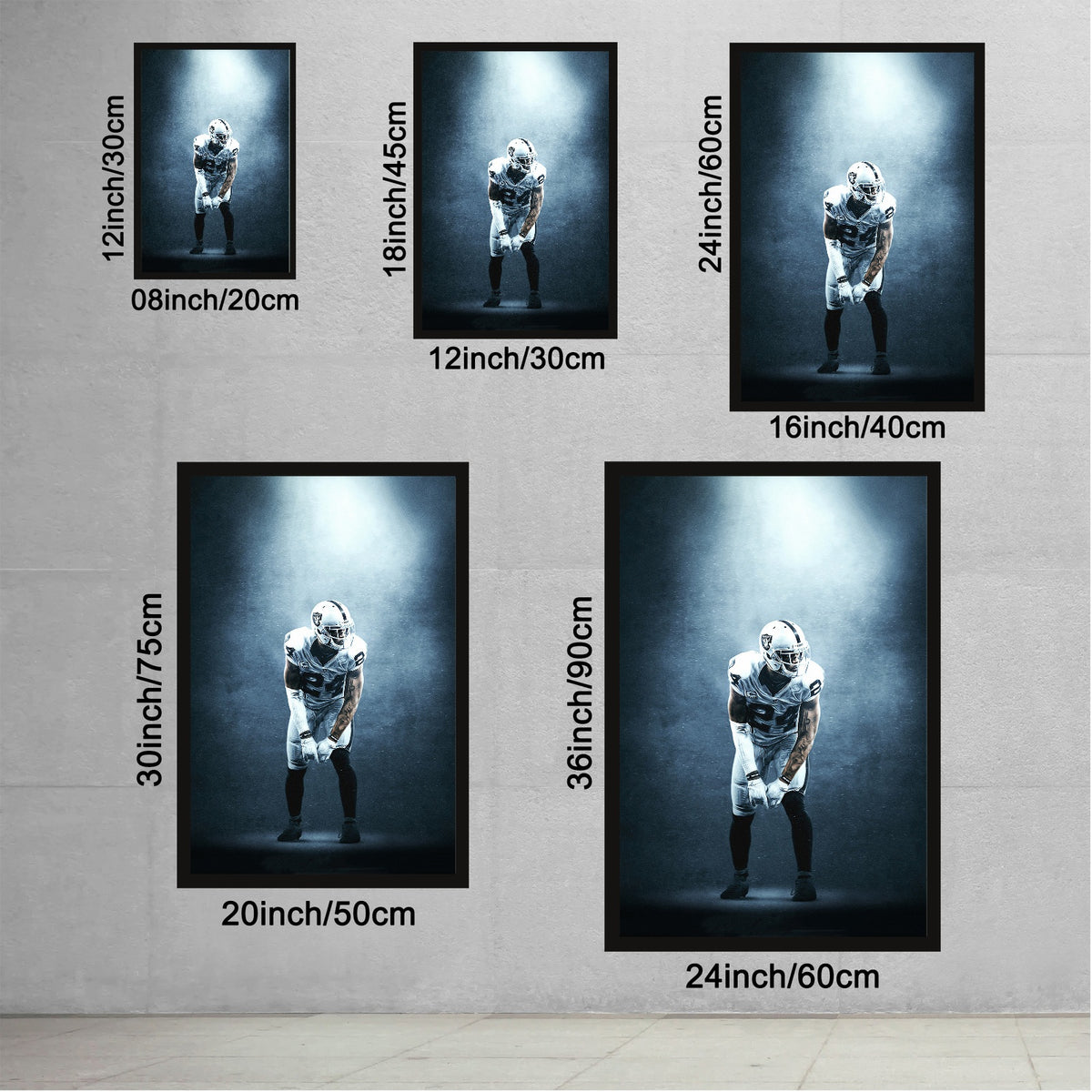 Charles Woodson Art Sports Decorative Poster School Dormitory 7 Canvas Wall Art Poster Decor Gift