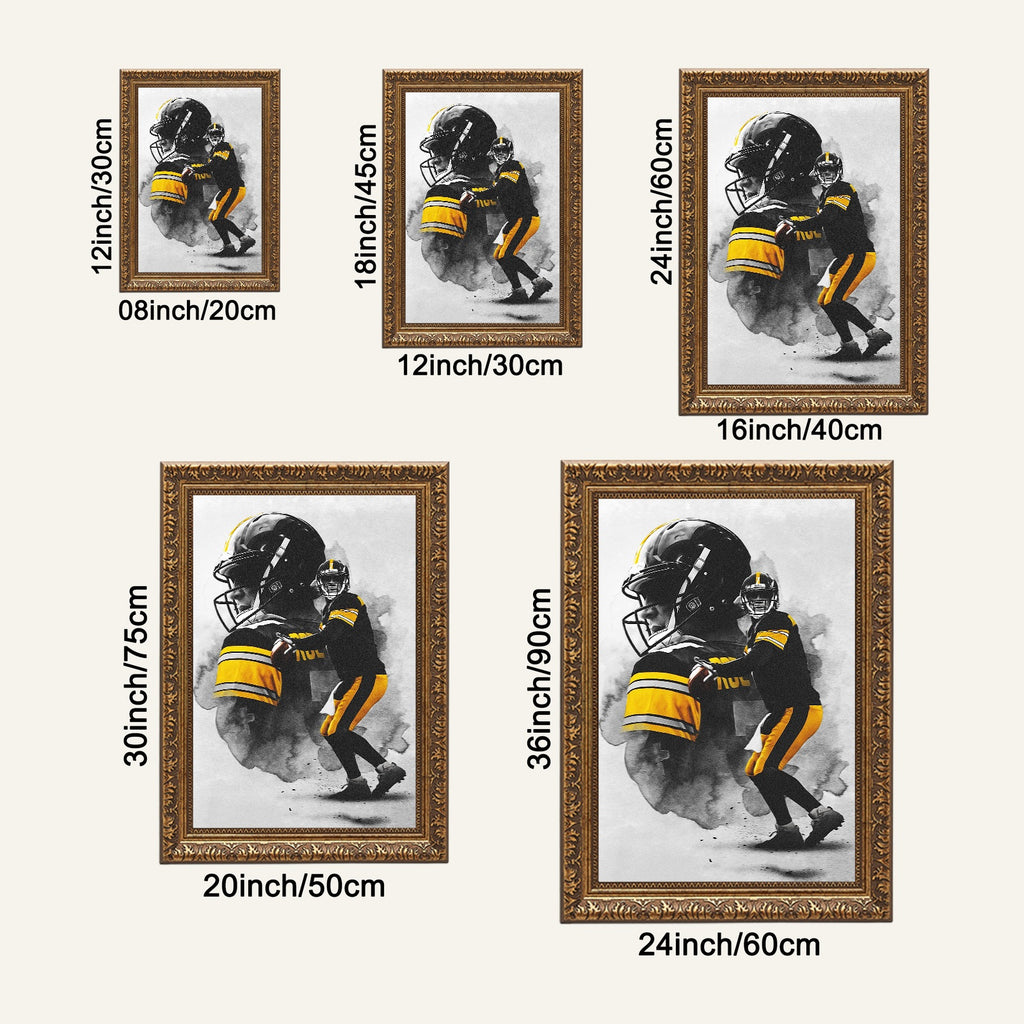 Ben Roethlisberger Art Sports Decorative Poster School Dormitory 4 Canvas Wall Art Poster Decor Gift