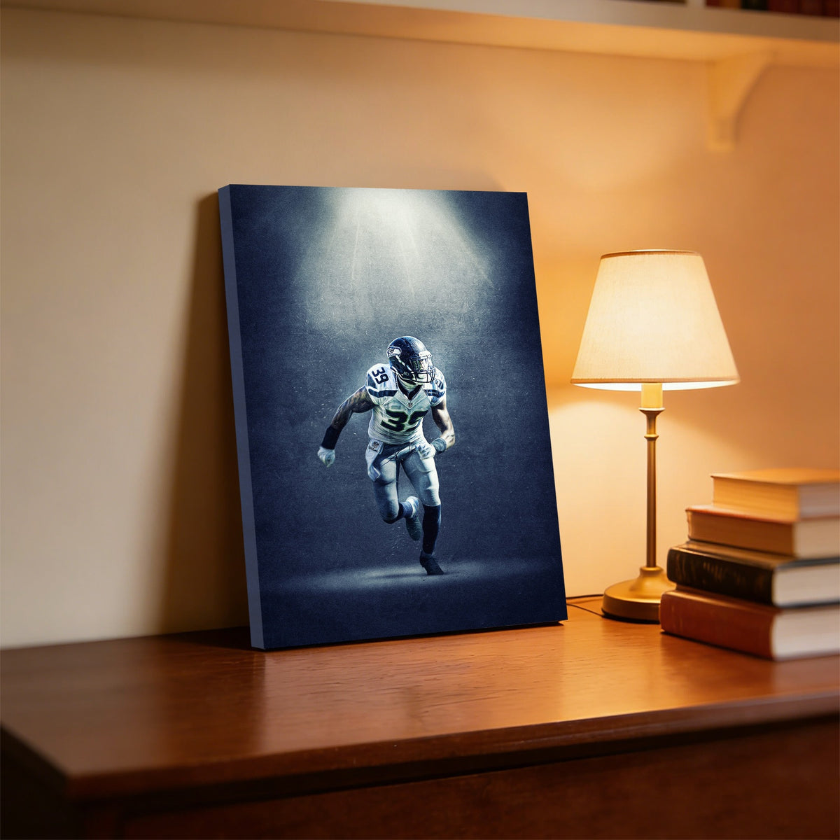 Brandon Browner Art Sports Decorative Poster School Dormitory 8 Canvas Wall Art Poster Decor Gift