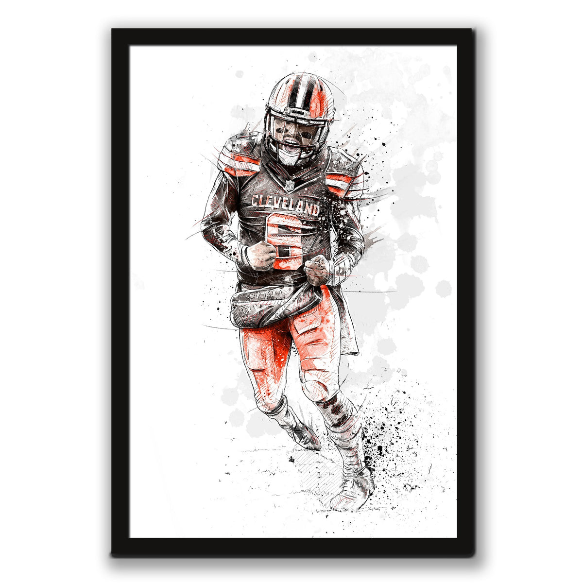 Baker Mayfield Art Sports Decorative Poster School Dormitory 0 Canvas Wall Art Poster Decor Gift