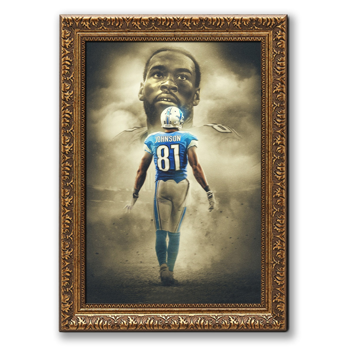 Calvin Johnson Art Sports Decorative Poster School Dormitory 2 Canvas Wall Art Poster Decor Gift