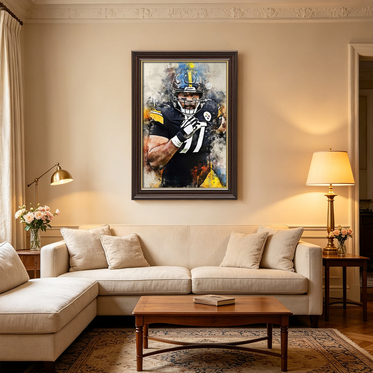 Cameron Heyward Celebrity Sports Art Poster School Dining Room Decoration 7 Canvas Wall Art Poster Decor Gift