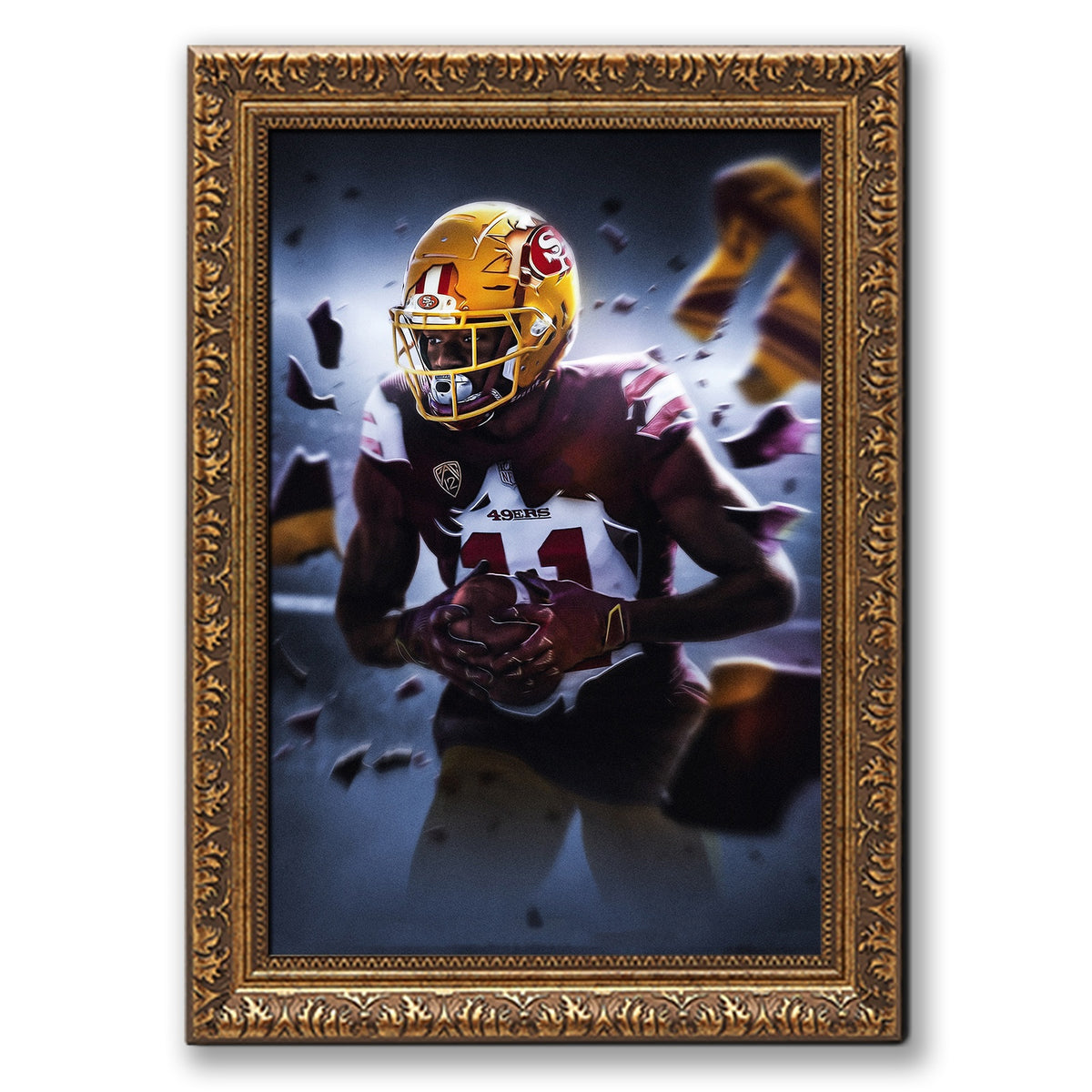 Brandon Aiyuk Art Sports Decorative Poster School Dormitory 1 Canvas Wall Art Poster Decor Gift