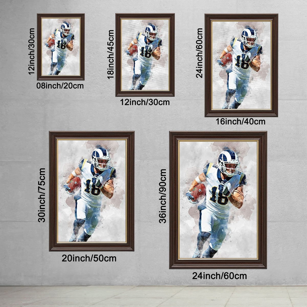 Cooper Kupp Celebrity Sports Art Poster School Dining Room Decoration 7 Canvas Wall Art Poster Decor Gift