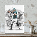 Carson Wentz Art Sports Decorative Poster School Dormitory 1 Canvas Wall Art Poster Decor Gift