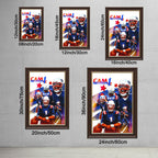 Cam Newton Sports Celebrity Art Deco Poster 1 Canvas Wall Art Poster Decor Gift