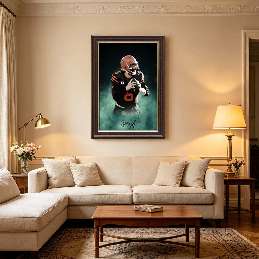Baker Mayfield Celebrity Sports Art Poster School Dining Room Decoration 11 Canvas Wall Art Poster Decor Gift