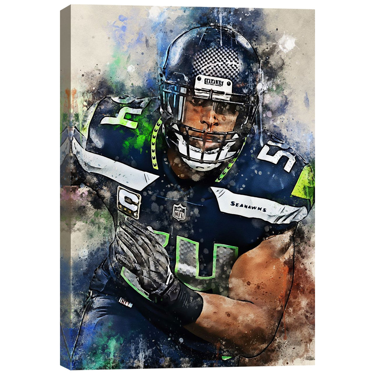 Bobby Wagner Celebrity Sports Art Poster School Dining Room Decoration 1 Canvas Wall Art Poster Decor Gift