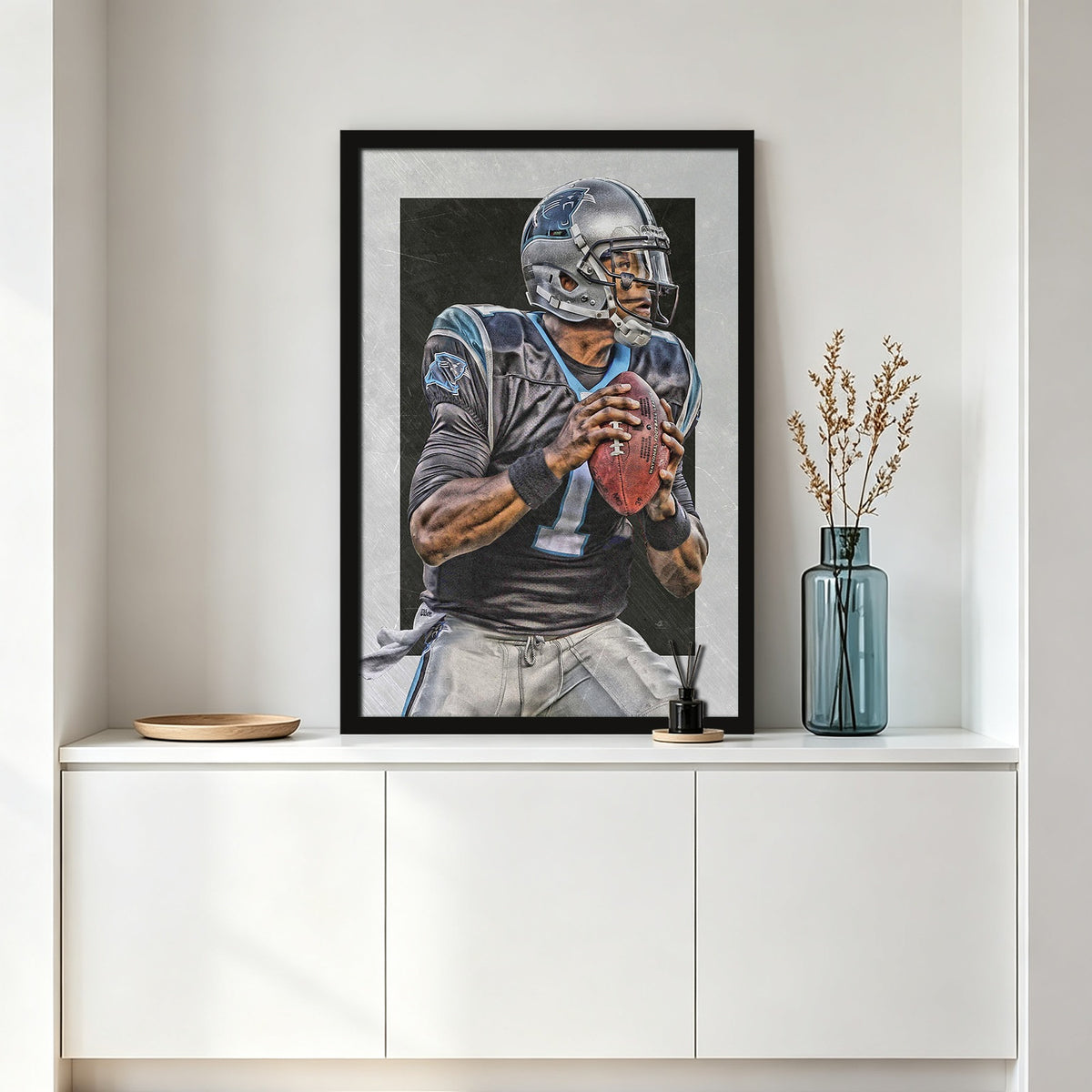 Cam Newton Sports Celebrity Art Deco Poster 6 Canvas Wall Art Poster Decor Gift