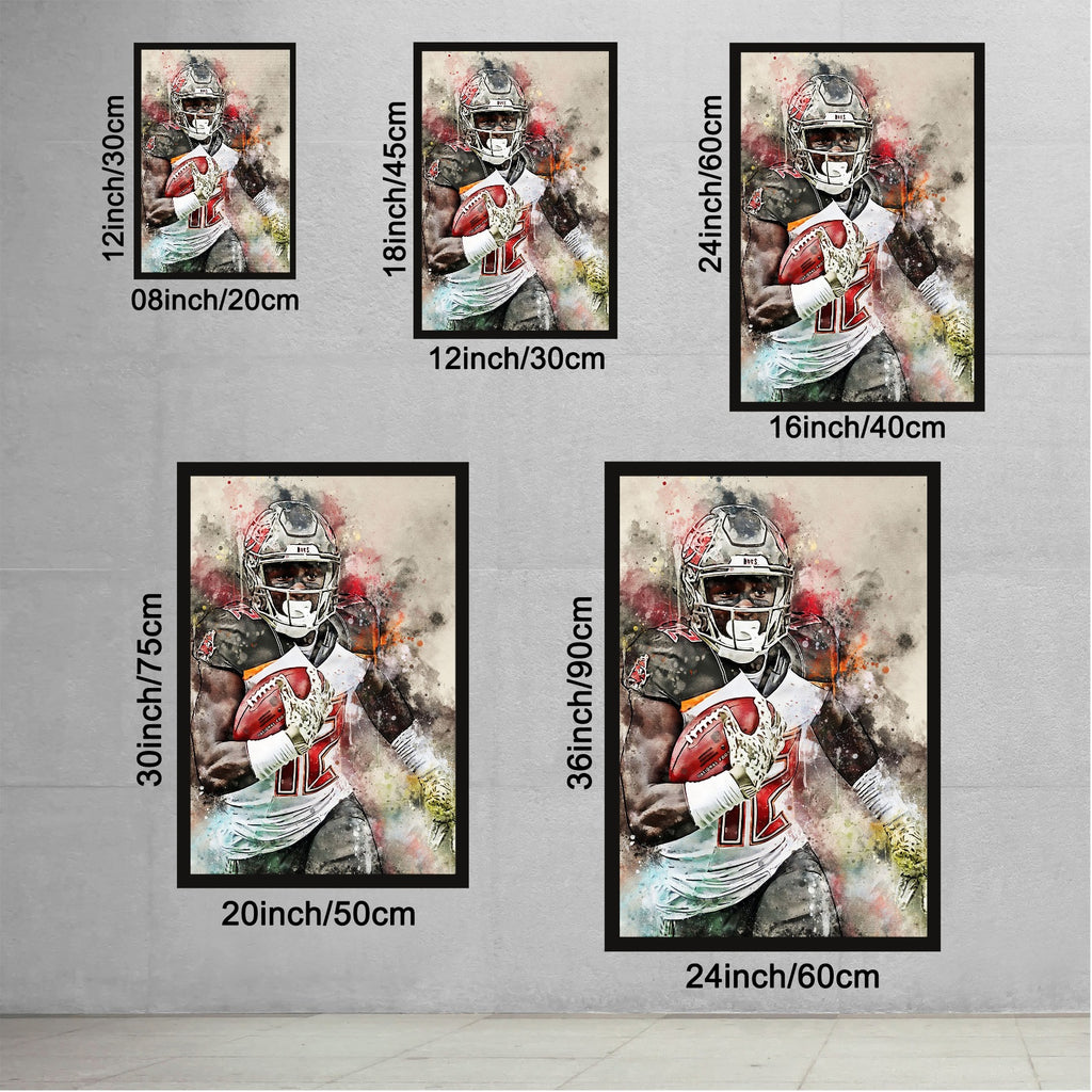 Chris Godwin Art Sports Decorative Poster School Dormitory 8 Canvas Wall Art Poster Decor Gift