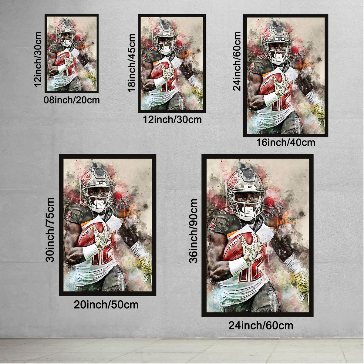 Chris Godwin Art Sports Decorative Poster School Dormitory 8 Canvas Wall Art Poster Decor Gift