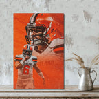 Baker Mayfield Sports Celebrity Art Deco Poster 7 Canvas Wall Art Poster Decor Gift