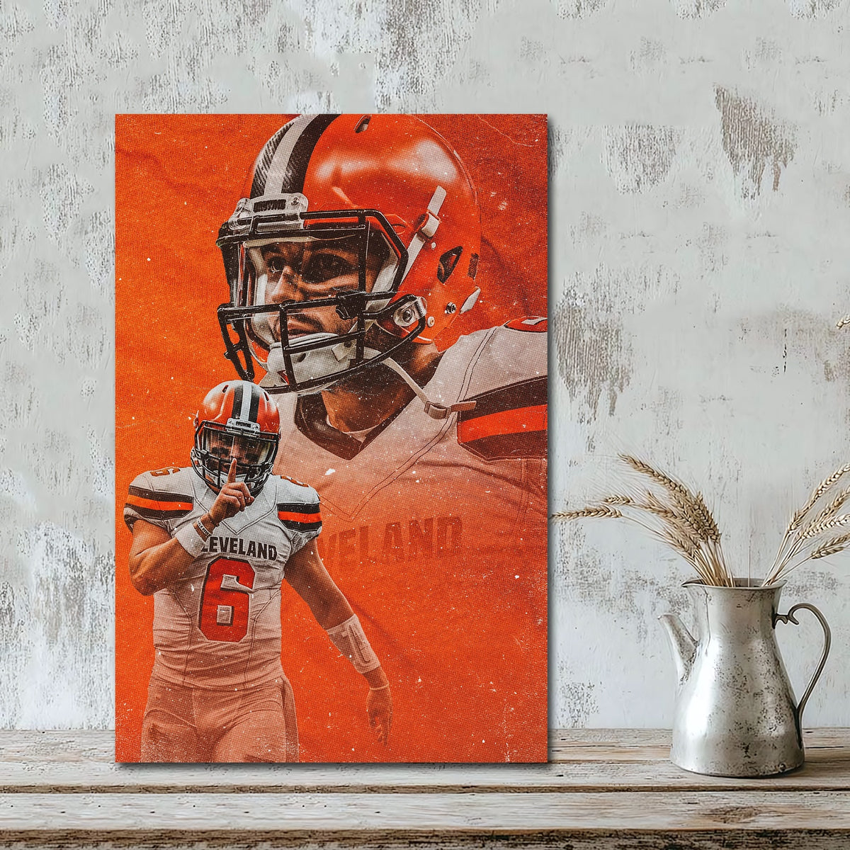 Baker Mayfield Sports Celebrity Art Deco Poster 7 Canvas Wall Art Poster Decor Gift